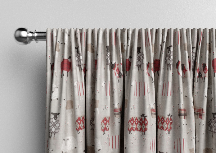 Baa Baa, Peony - Made to Measure Curtains - Image 9